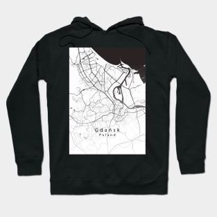 Gdansk Poland City Map Hoodie